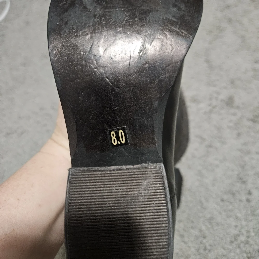 Steve Madden Anyml Black Ankle Boots Size 8 Pointy Toes
